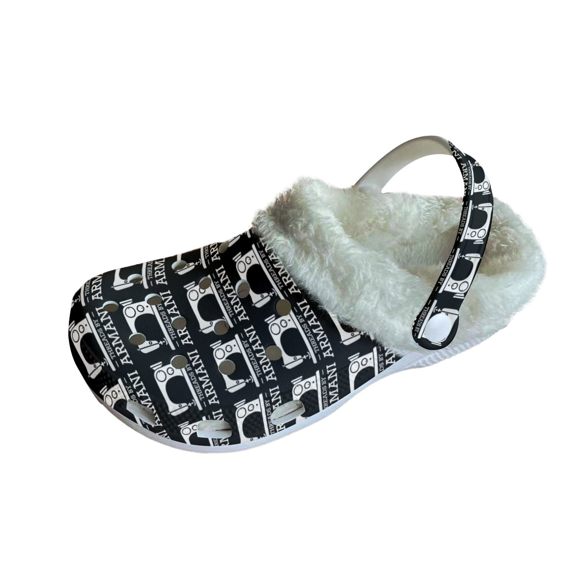 Fuzzy Crocs (White Fuzz)