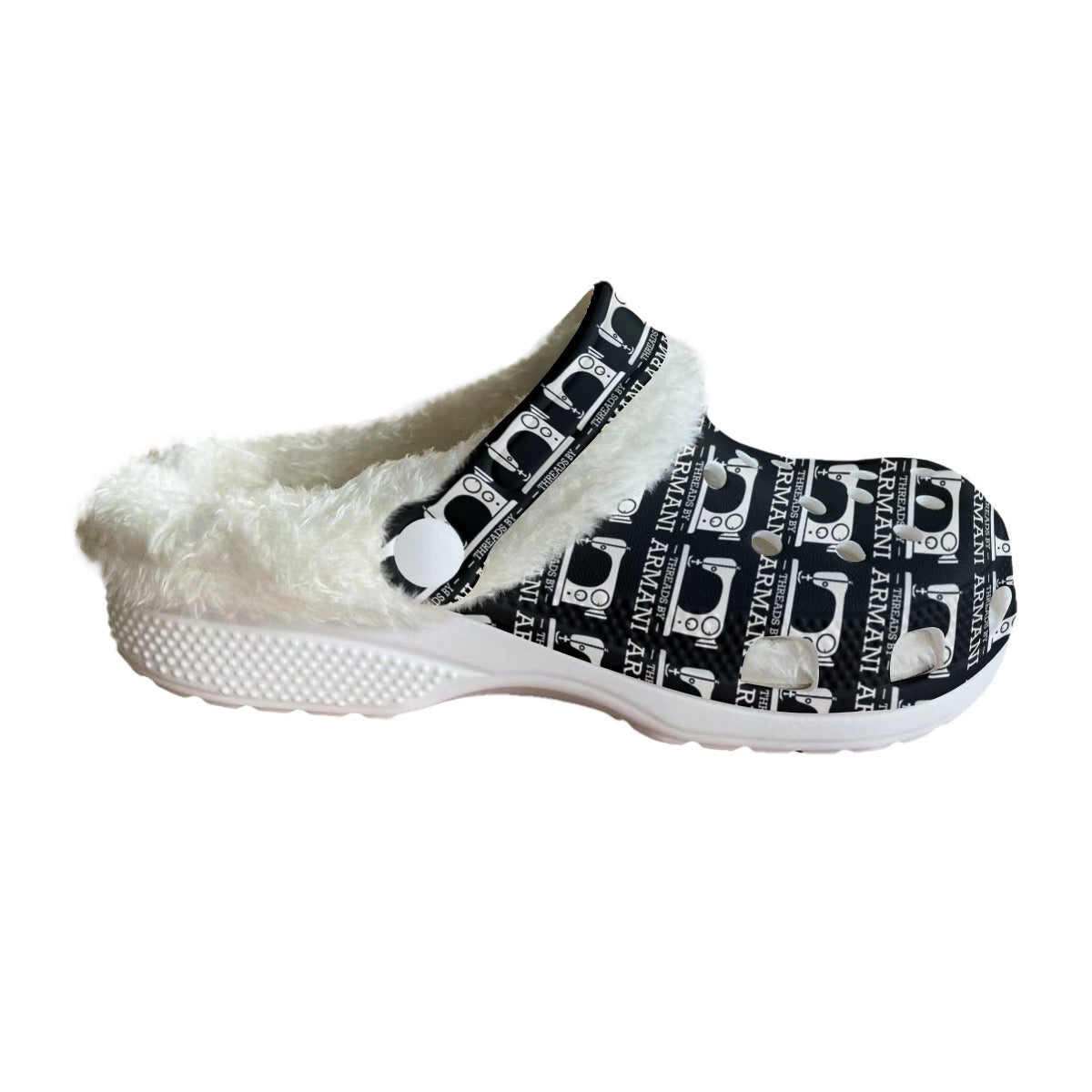 Fuzzy Crocs (White Fuzz)