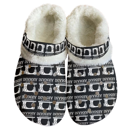 Fuzzy Crocs (White Fuzz)